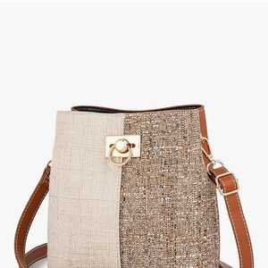 Source Unknown Chic Two-Tone Crossbody Bag